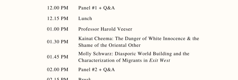 Graduate Student Conference Program - May 17, 2024 - Agenda, Foreign Bodies